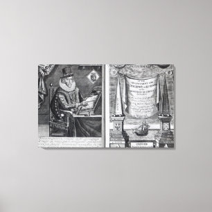 Frontispiz und Titlepage Leinwanddruck