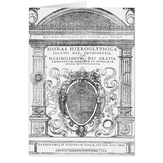 Frontispiz von 'Monas Hieroglyphica (Vorne)
