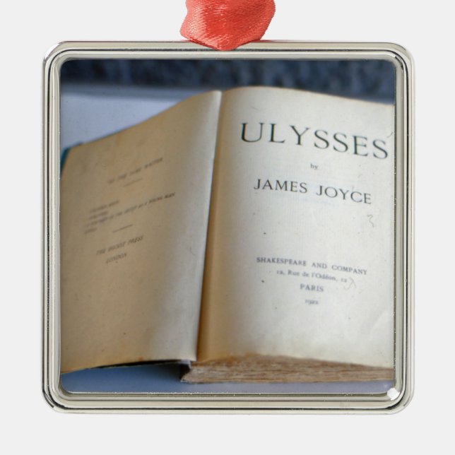 Frontispiz von "Ulysses" durch James Joyce Ornament Aus Metall (Vorne)
