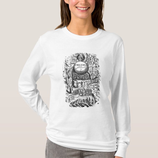 Frontispiz zu "Emblemen" Georges Withers, 1635 T-Shirt (Vorderseite)