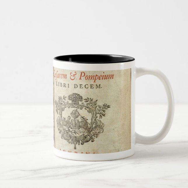 Frontispiz zu 'Pharsalia Zweifarbige Tasse (Rechts)