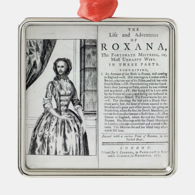 Frontispiz zu 'Roxana, das glückliche Ornament Aus Metall (Vorne)
