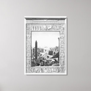 Frontispiz zu Volumen 1 der ` Beschreibung von Leinwanddruck