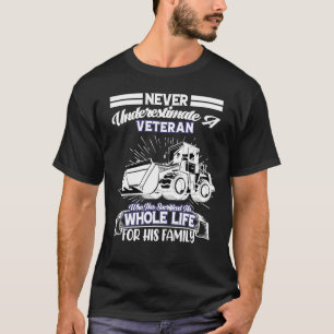 Frontlader-Operator Veteran-Nachlaufloade T-Shirt