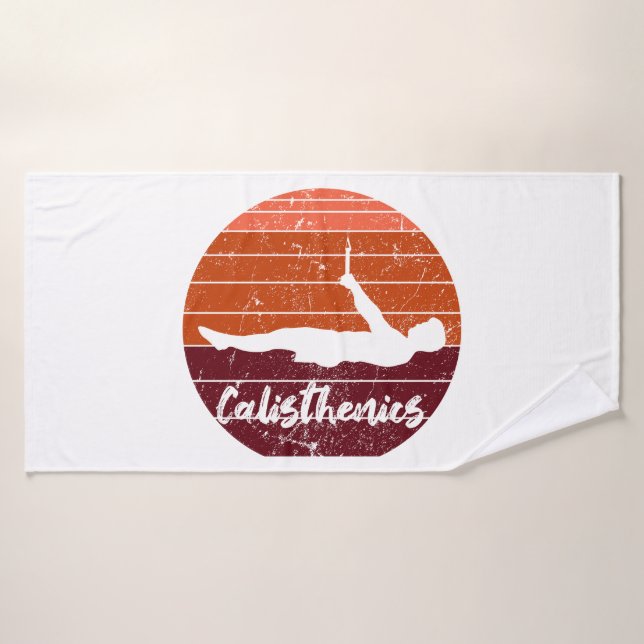 frontlever, calisthenics, street workout badehandtuch (Badehandtuch)