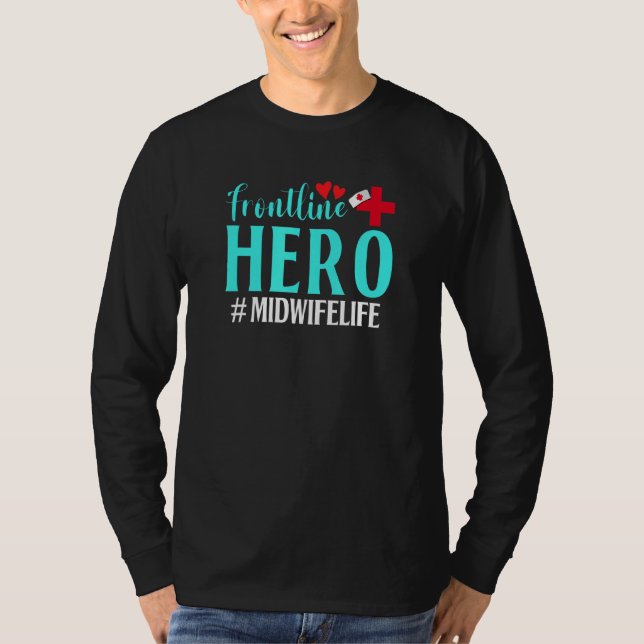 Frontline Hero Midfrau Life Frontline Essen T-Shirt (Vorderseite)