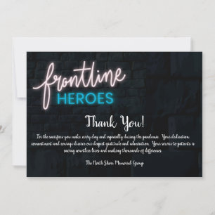 Frontline Heroes Danke, Card Dankeskarte