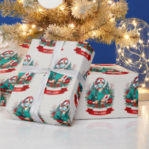 Frontline Holiday Hero Weihnachtspapier Geschenkpapier