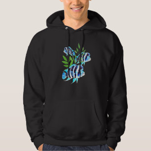 Frontosa Cichlid School Aquarium Pflanze Fisch Tan Hoodie