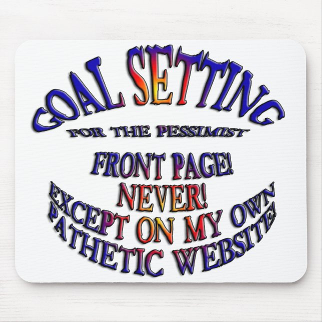 Frontpage Online Niemals Mousepad (Vorne)