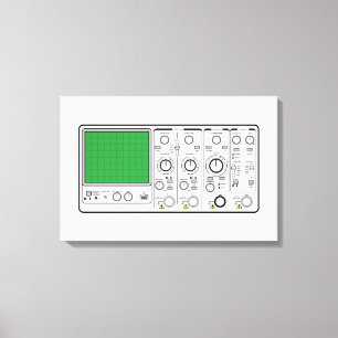 Frontpanel-Generic-Oszilloskop-Spannungstester Leinwanddruck