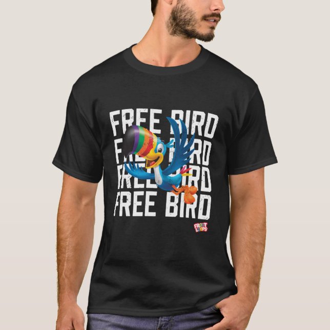 Froot Loops Toucan Sam Free Bird T-Shirt (Vorderseite)