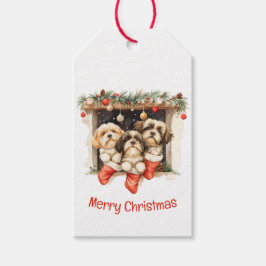 Frory Christmas Shih Tzu Dogs Geschenkanhänger