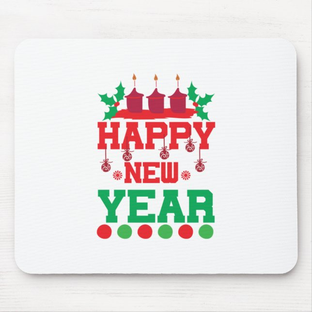Frory Xmas glücklich Neues Jahr Mousepad (Vorne)