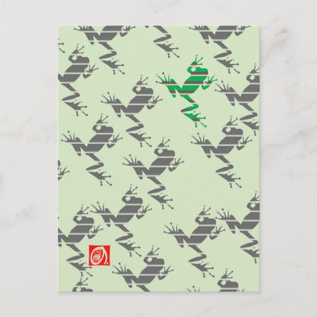 Frosch1 Postkarte (Vorderseite)