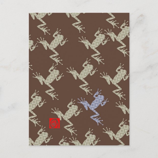 Frosch5 Postkarte (Vorderseite)