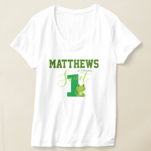 Frosch 1. Geburtstags Mutter passend Outfit T-Shirt