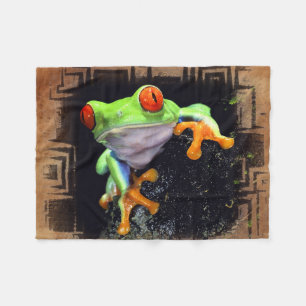 Frosch 3 Optionen Fleecedecke