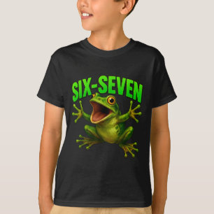 Frosch 67 Meme Sechs Sieben Lustig Gen Alpha T-Shirt