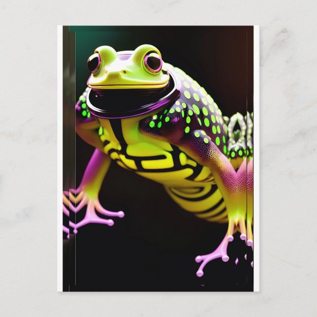 Frosch alles postkarte (Vorderseite)