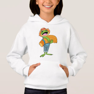 Frosch als Bauer mit Stroh Hoodie