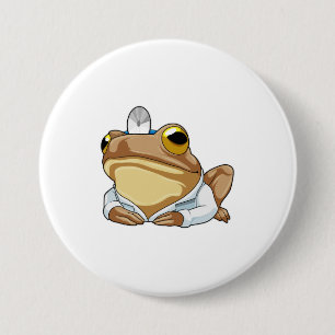 Frosch als Doktor mit Doctor's Coat Button