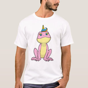 Frosch als Einhorn T-Shirt