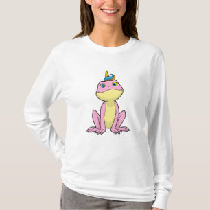 Frosch als Einhorn T-Shirt