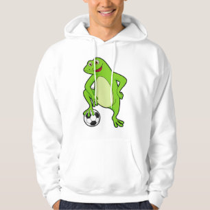 Frosch als Fußballspieler mit Fußball Hoodie