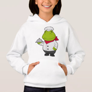 Frosch als Koch mit Platter Hoodie