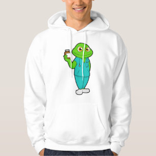 Frosch als Krankenschwester mit Medizin und Stetho Hoodie
