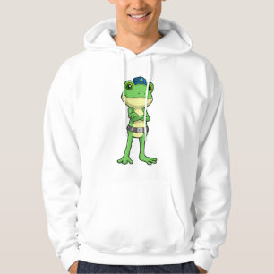 Frosch als Polizeibeamter mit Polizeihut Hoodie