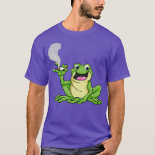Frosch als Raucher mit Zigarette T-Shirt