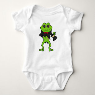 Frosch als Zauberer mit Zauberstab & Hut Baby Strampler
