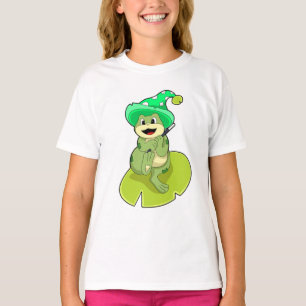 Frosch als Zauberer mit Zauberstab T-Shirt