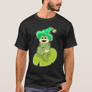 Frosch als Zauberer mit Zauberstab T-Shirt