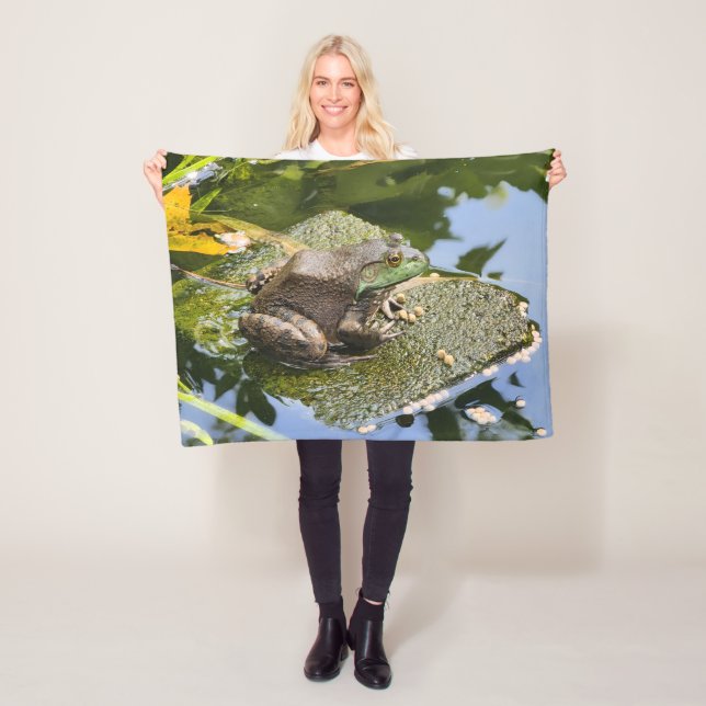 Frosch - Alter Knacker Fleecedecke (Beispiel)