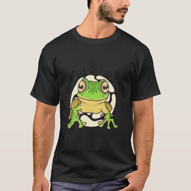 Frosch Amphibienprinz Toad Amphibien Liebe T-Shirt (Vorderseite)