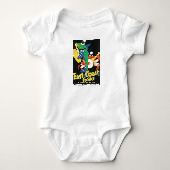 Frosch an der Ostküste Baby Strampler (Vorderseite)