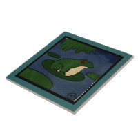 Frosch - Antiquarian, bunte Buchillustration