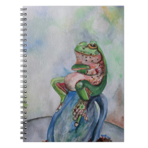 Frosch-Aquarell-Kunstnotizbuch Notizblock