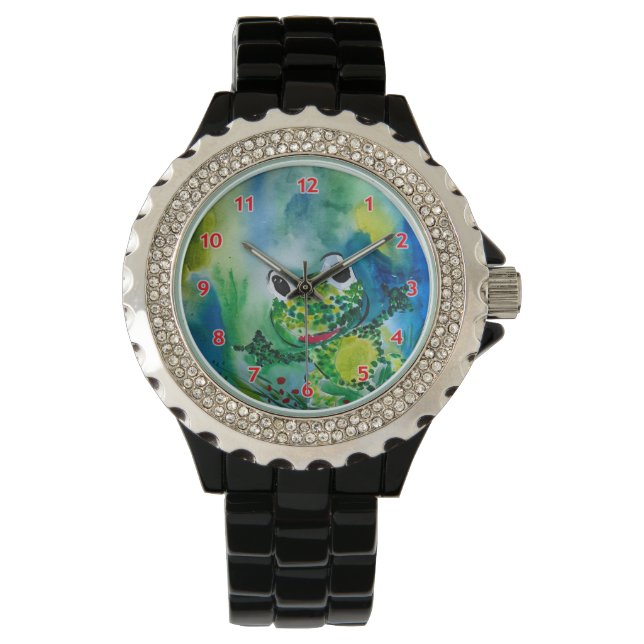 Frosch Armbanduhr (Vorderseite)