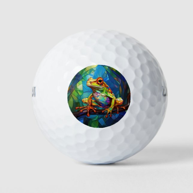 Frosch Art Golf Balls Golfball (Vorderseite)