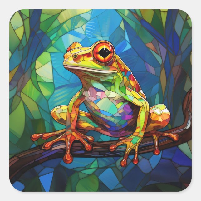Frosch Art Stickers (Vorderseite)
