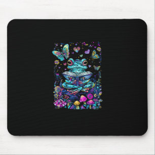 Frosch-Ästhetik Cottagecore Goblincore Lesen Mousepad