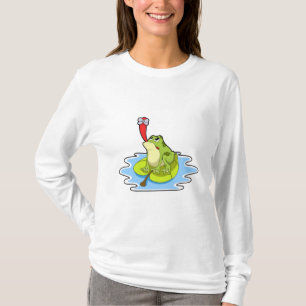 Frosch auf dem Leaf mit Insekt T-Shirt