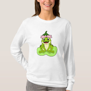 Frosch auf Leaf T-Shirt