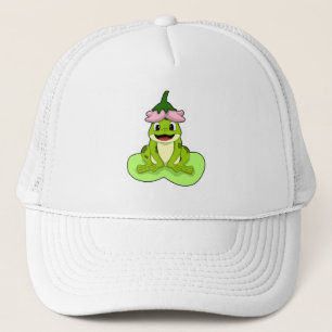 Frosch auf Leaf Truckerkappe