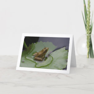 Frosch auf Lilien-Auflage Karte