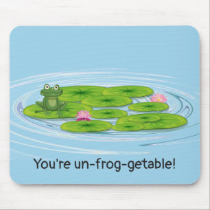 Frosch auf Lily Pad Mousepad